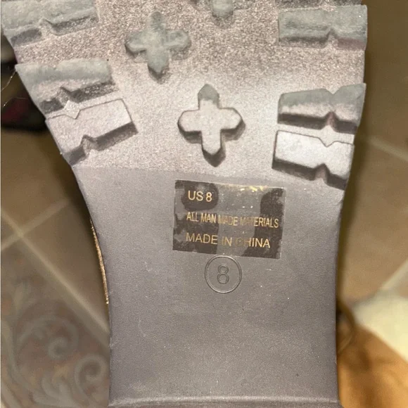 Cozy Tan Lace-Up Boots with Faux Fur - Picture 7 of 7